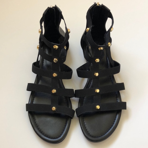 Marc Fisher Shoes - Marc Fisher Black Gladiator Sandal Size 8.5M